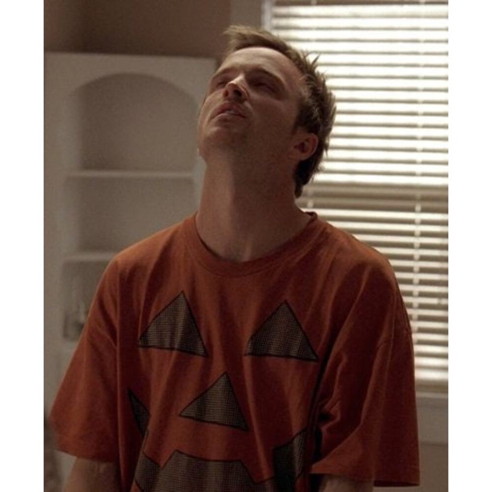 Vintage Pumpkin Face Halloween Jesse Pinkman Shirt Size XL Breaking Bad - Picture 5 of 9